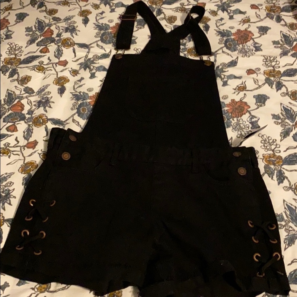 black overalls